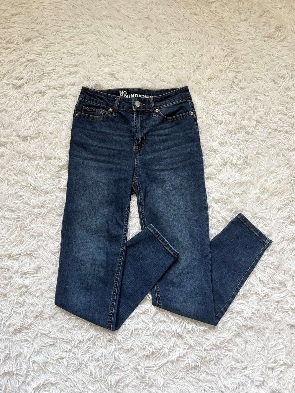 No Boundaries Dark Wash High-Rise Skinny Jeans